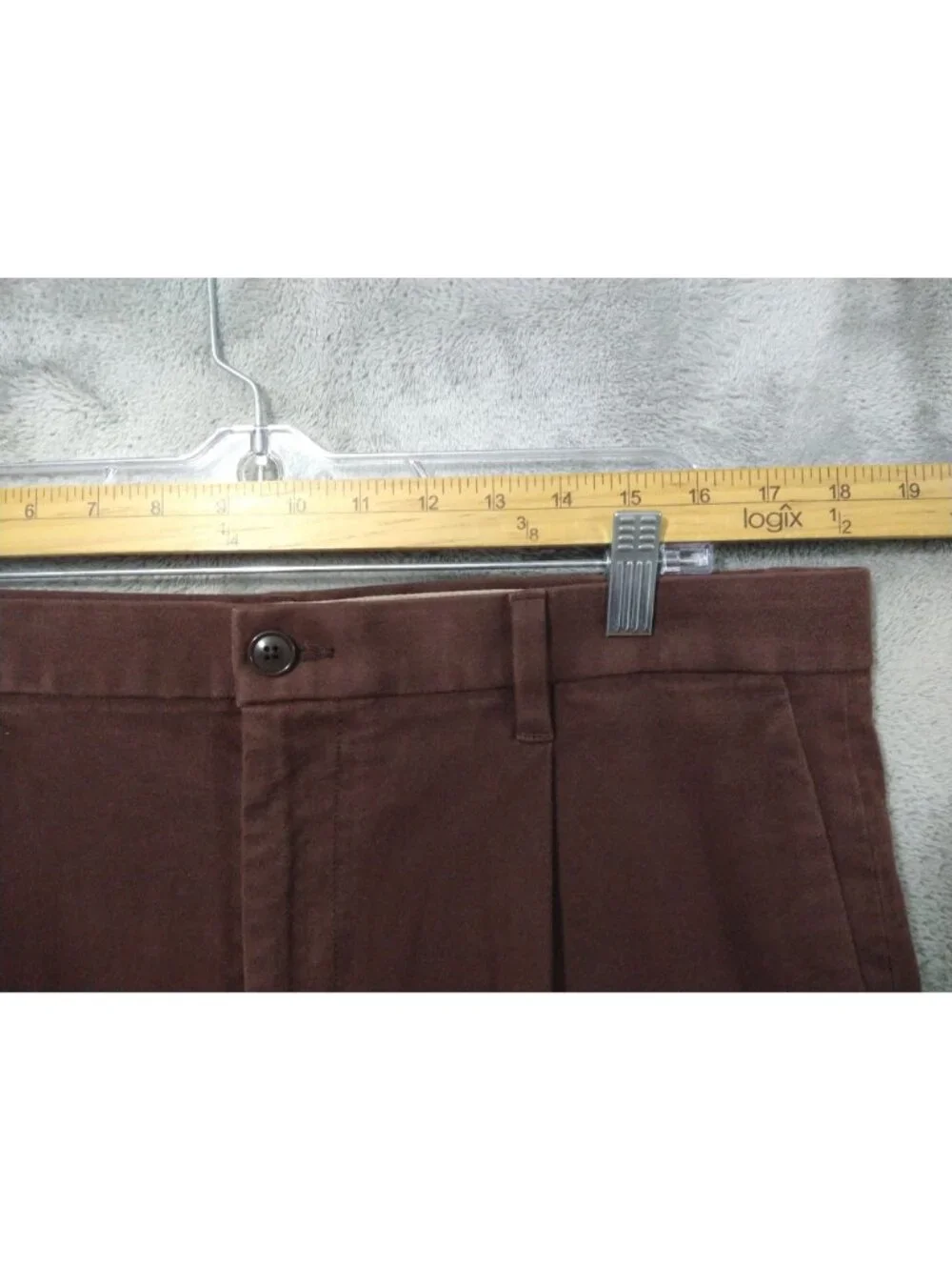 Banana Republic Pants Mens 35x31 Brown Moleskin Traveler Relaxed Tapered Fit